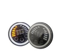 AVFORA Front Headlight For For Touring For Softail 1991-2006 2007 2008 2009 2010 2011 2012 2013 Car Accessories Led 80W 7" Inch Headlight With Halo Angel Eyes Assembly