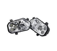 AVFORA Head Light For 2012-2013 For Polaris For RZR Side X Sides For Sportsman 800 900 570 H4 Headlight ATV Headlamp For Polaris ATV LED Left Right Motorcycle Head Lamp(2 pcs Chrome)