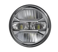 AVFORA Head Light For Sportster For Dyna For Iron 883 Motorcycle 5.75 Inch LED Headlight Projector Angel Eyes H4 5 3/4" Headlamp DRL Turn Signal Motorcycle Head Lamp(Yellow)
