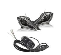 AVFORA Head Light LED Headlight With DRL Turn Signal Light For YFZ450 YFZ450R YFZ450X For Wolverine 450 350 For Raptor 250 350 For Raptor 700 2006-2022 Motorcycle Head Lamp(Headlight and Switch)