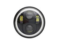 AVFORA Headlamp For Thunder For Commander For Storm 2009-2024 1pcs 7 Inch Motorcycle Headlamp H4 High Low Beam Lamp 7" LED Headlight Halo DRL Ring Amber Turn Signal Motorcycle Headlight