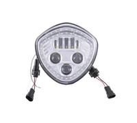 AVFORA Headlamp For Victory For Cross Country Driving Light 1PCS Chromed/black LED Headlight Kit With High Low Beam Motorcycle Headlight