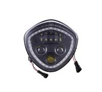 AVFORA Headlamp For Victory For Cross Country Driving Light 1PCS Chromed/black LED Headlight Kit With High Low Beam Motorcycle Headlight