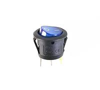 AVFORA KCD1 Round Red,Yellow and Blue Green 3Pin SPDT ON/Off Rocker Power Switch AC 125V/10A 250V/6A with Light Switches (Color : OneColor, Size : 220V)