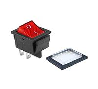 AVFORA KCD4 1PCS Rocker Switch Power Switch+Transparent Soft Sealing Cap ON-Off 4 Pin 16A 250VAC/20A 125VAC Switches