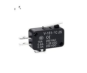 AVFORA Lmit Switch Micro Switch Limit Switch Travel Switch Silver Contact Momentary Self-Reset Switch V-15 V-151 V-152 V-153 V-154 V-155 V-156-1C25 Switches (Color : V-151-1c25)