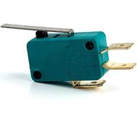AVFORA Micro Switches Limit Switch 5Pcs Micro Limit Switches 16A 250V 125V NO+NC 6.3mm 3 Pins SPDT Micro Switch 28mm 52mm Arc Roller Lever Touch Switch Microswitch Switches (Color : Kw7-1)
