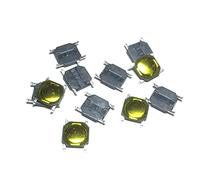AVFORA Power Switch Button 100pcs 4x4x0.8mm Tact Switch SMT SMD Tactile Membrane Switch Push Button SPST-NO 4 * 4 * 0.8 Microwave Oven Switch Switch