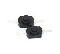 AVFORA Power Switch Button 10pcs DC30V 1A Black On Off Mini Push Button Switch for Electric Torch Switch