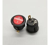 AVFORA Rocker Switch 1pcs 20mm KCD1 Led Switch 10A 12V Light Power Switch Car Button Lights ON/Off 3pin Round Rocker Switch Switch (Color : R-ed, Size : 220V)