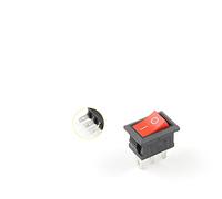 AVFORA Rocker Switch 5 PCS/Lot KCD1 21X15mm 3Pin Boat Car Rocker Switch 6A/250VAC 10A/125VAC Red Yellow Green Blue Power Button Switch with Light Switch (Color : Red Black, Size : 5 PCS)