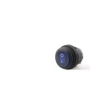 AVFORA Rocker Switch 5PCS 25mm Round Heavy Duty SPST Rocker Switch 6A/10A 250V Car Auto Boat Marine Power Button Switch with Light Switch (Color : 3pin Blue Light, Size : 5 PCS)