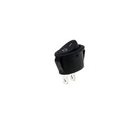 AVFORA Rocker Switch 5pcs KCD1 25x16.5mm Mini Elliptic Switched Boat Rocker 2/3 pin ON-Off Rocker Switch Power Button Switch with Light Switch