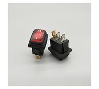 AVFORA Rocker Switch KCd1 12V / 220V LED Rocker Switch 3-pin 10A / 250V IP67 Button Switch Rocker Boat Type Switch Switch (Color : Red, Size : 12V)