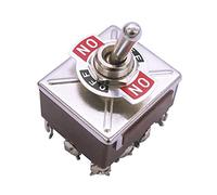 AVFORA Toggle Rocker Switch Heavy Duty with Boot 15A 250V 3 Position 12 Terminal ON-Off-ON Toggle Switches Switches