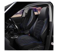Avfpra Auto Seat Covers 2 Front Universal PU Leather Car Seat Covers High Back Bucket Cover Set For Most Cars, Trucks, SUVs And Van(Y40724-blue)
