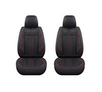 Avfpra Auto Seat Covers For Mitsubishi Asx L200 For Outlander For Eclipse For Space For Star For Pajero Sport Universal Flax Auto Seat Cover(2Pcs-Black Red)