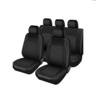 Avfpra Auto Seat Covers Universal Faux Leather Car Seat Covers Full Set - Includes Front Seats And Rear Bench Fits Most SUVs And Trucks(Black)