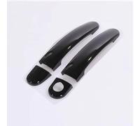 Avfpra Car Exterior Door Handle for Seat for Leon MK2 1P FR + Cupra 2006~2012 Gloss Black Chrome Car Door Handle Covers Accessories Styling Stickers(F)