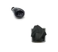 Avfpra Car Gear Shift Knob for Focus 2 MK2 FL MK3 MK4 MK7 for Galaxy for Fiesta Silver Black Gear Shift Knob 5 Gear 6 Speed Manual Car Gear Knob(Black Big 6speed)