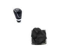 Avfpra Car Gear Shift Knob for Focus 2 MK2 FL MK3 MK4 MK7 for Galaxy for Fiesta Silver Black Gear Shift Knob 5 Gear 6 Speed Manual Car Gear Knob(Black Small 5speed)