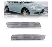 Avfpra Daytime Running Light For VW For Beetle 2006-2010 Front Corner Side Marker Turn Signal Light Housings No Bulb/Socket Included Headlights Assembly(Clear Lens)