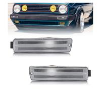 Avfpra Daytime Running Light For VW For Golf Mk2 II A2 For GTi For Jetta 90-92 Front Bumper Side Marker Turn Signal Light Housings No Bulb/Socket Included Headlights Assembly(Clear Lens)