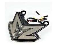 Avfpra Motorcycle Rear Light For KAWASAKI Z125 For Pro 2013-2022 Z800 ZX6R For NINJA 2013-2016 Motorcycle Taillight LED Brake Light Tail Lamp Motorbike Rear Tail Light(Light Gray)