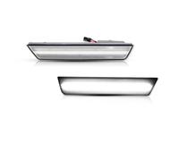 Avfpra Rear Bumper Tail Light For Dodge For Challenger 2008-2014 LED Side Marker Lights Dual Row Amber Front Red Rear Side Fender Reflector(2xRear White Clear)