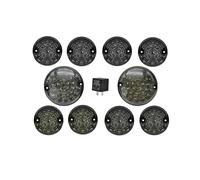 Avfpra Rear Bumper Tail Light For Jeep For Wrangler TJ 2 Door 1997-2006 JK 2 Door 2 2007-2015 Rear Front Fog Lights Reversing Light Upgrade LED