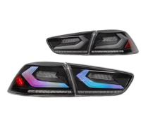 Avfpra Rear Tail Light For Mitsubishi For Lancer & For EVO X 2008-2020 With Brake Reverse Sequential Turn Signal Lamps Taillights LED(4PCS Smoke)