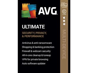 AVG ULTIMATE FOR 10 DEVICES FOR 2 YEARS - 2025