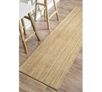 Avgari Creation Rectangle Rug 100% Natural Beige Jute handmade carpet modern living runner area rugs, Indoor & Outdoor Home Decor (60 x 240 cm)