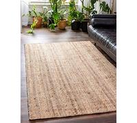 Avgari Creation Rug Natural Jute Rectangle 100% Handmade Home Office/Study, Indoor/Outdoor, Kitchen, Living Room, Utility/Laundry Room Rug (90 x 180 Cm (Rectangle)), Beige