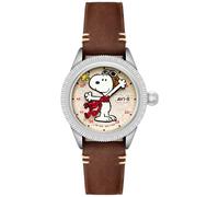 AVI-8 Flyboy Airmaster 40 Peanuts Snoopy AV-4138-01 - Man - 40 mm - Quartz - Mineral Glass Beige 20 mm