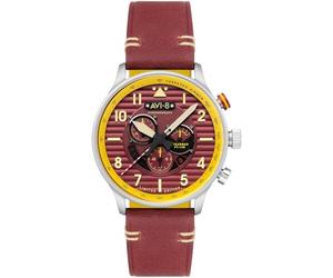 AVI-8 Flyboy Spirit of Tuskegee Chronograph Limited Edition, Brown, Red