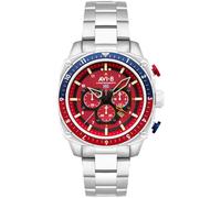 AVI-8 Hawker Hunter AV-4100-22 - Man - 44 mm - Analogue - Quartz - Mineral Glass Red 22 mm
