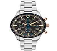 AVI-8 Hawker Hurricane 90th Anniversary Chronograph AV-4130-22 - Man - 45 mm - Quartz Black 22 mm