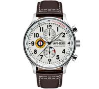 AVI-8 Hawker Hurricane AV-4011-01 - Unisex - 44 mm - Analogue - Quartz - Mineral Glass White 22 mm