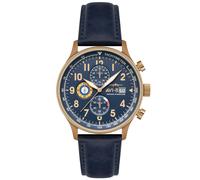 AVI-8 Hawker Hurricane AV-4011-0Q - Man - 42 mm - Analogue - Quartz - Mineral Glass Blue 22 mm
