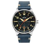 AVI-8 Mens 43mm Hawker Hurricane Kent Automatic Sussex Pilot Watch with Leather Strap AV-4094-02
