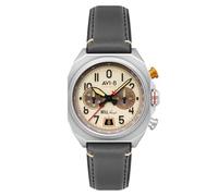 AVI-8 Men's 41mm Bell X-1 Machbuster Chronograph Camel Brown Watch with Leather Strap AV-4118-03