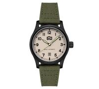 AVI-8 Men's 42mm Flyboy Engineer Automatic Imperial War Museums Fieldmaster Edition Field Khaki Watch with Canvas Strap AV-4161-04