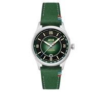 AVI-8 Men's 42mm Flyboy Lafayette Automatic 110th Anniversary Limited Edition Mossy Hue Watch with Leather Strap AV-4153-01