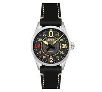 AVI-8 Men's 42mm Spitfire N3200 Imperial War Museums 24 Hour Automatic Limited Edition Eastleigh Watch with Leather Strap AV-4149-01
