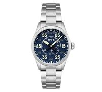 AVI-8 Men's 42mm Spitfire Type 300 Automatic Sky Gauge Watch with Solid Stainless Steel Bracelet AV-4147-11