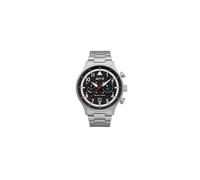 AVI-8 Mens 43.5mm Hawker Hurricane Carey Dual Time Rangoon Japanese Quartz Pilot Watch with Stainless Steel Bracelet AV-4088-11