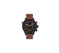 AVI-8 Mens 43mm Hawker Hunter Duke Chronograph Tangmere Japanese Meca-Quartz Pilot Watch with Leather Strap AV-4080-04