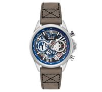 AVI-8 Men's 44mm Hawker Harrier Matador Chronograph Slate Blue Watch with Leather Strap AV-4125-03