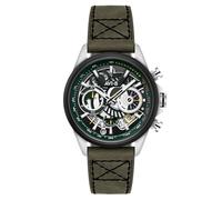 AVI-8 Men's 44mm Hawker Harrier Matador Chronograph Viper Green Watch with Leather Strap AV-4125-04